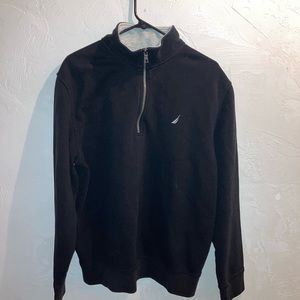 Nautica Black 3/4 Zip Sweater